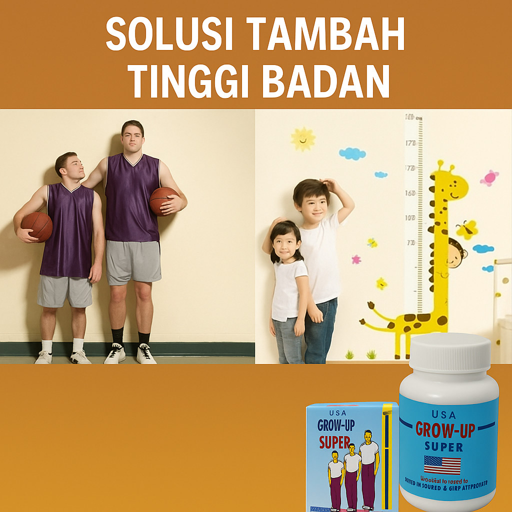 Suplemen Peninggi Badan Grow Up Usa Original Cara Ampuh Menambah Tinggi Badan Hasil Terbukti Ampuh P