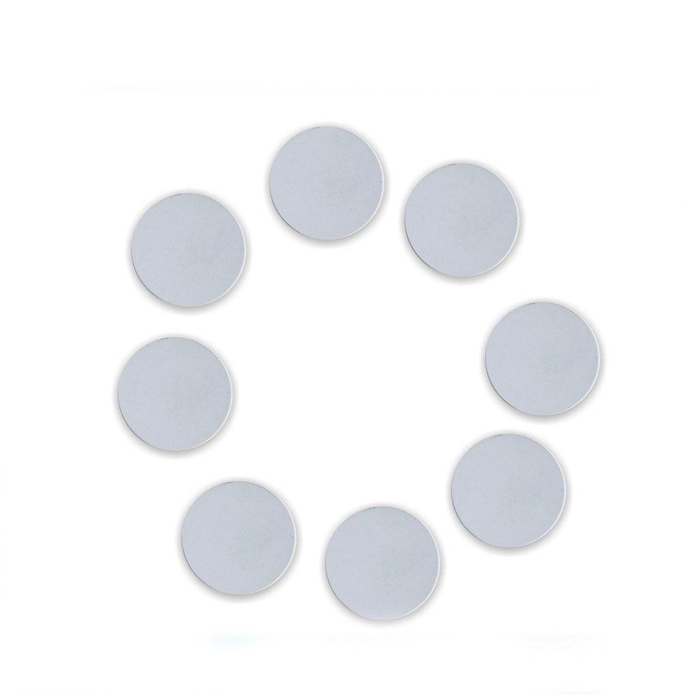 100pcs coin style TK4100 chip smart card chip125KHZ RFID coil tags RFID tags white 20mm