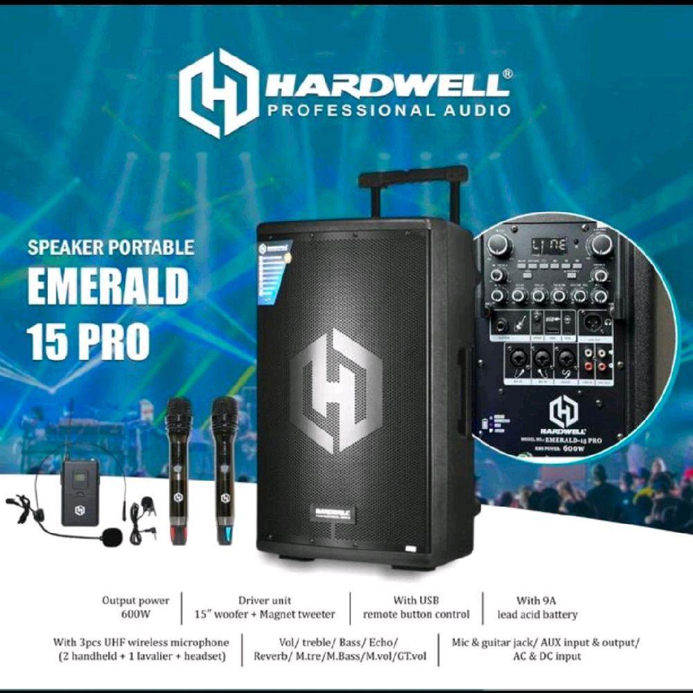 Speaker Portable Hardwell Emerald 15 Pro