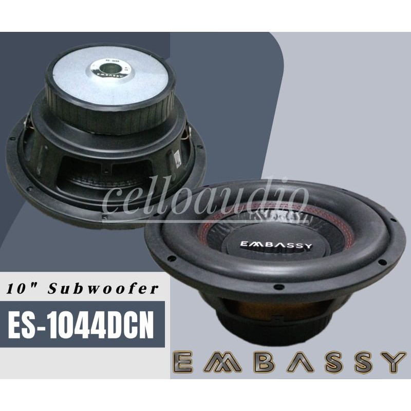 Subwoofer 10 Inch Embassy ES-1044 Double Coil Embassy 10" ES 1044