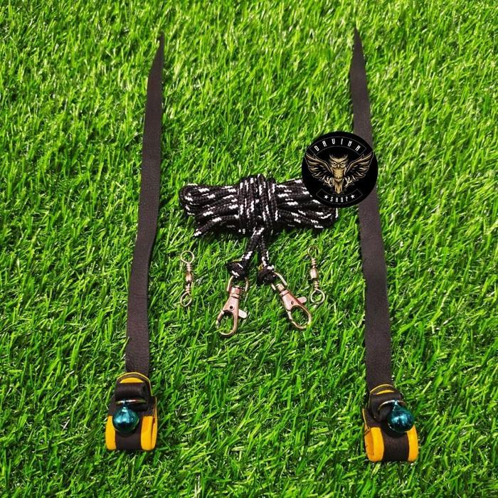 Angklet MOTIF burung hantu/elang bondol/tyto alba/black kite/obay/bido - Kuning
