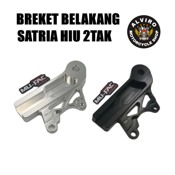 Breket Cnc Mufac Belakang Untuk Kaliper 2p Nissin Samurai Untuk Belakang Satria hiu 2tak Disc 220mm