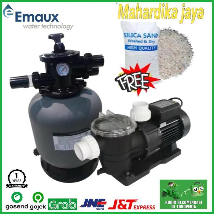 Mesin Pompa Air Kolam Renang 1HP + Sand Filter 16" Paket Kolam Renang