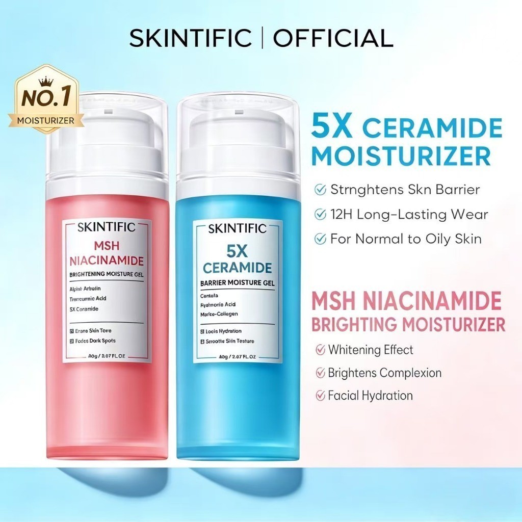 SKINTIFIC MSH Niacinamide Brightening Moisture Gel 80g / 5X Ceramide Barrier Moisture Gel / Acne Cal