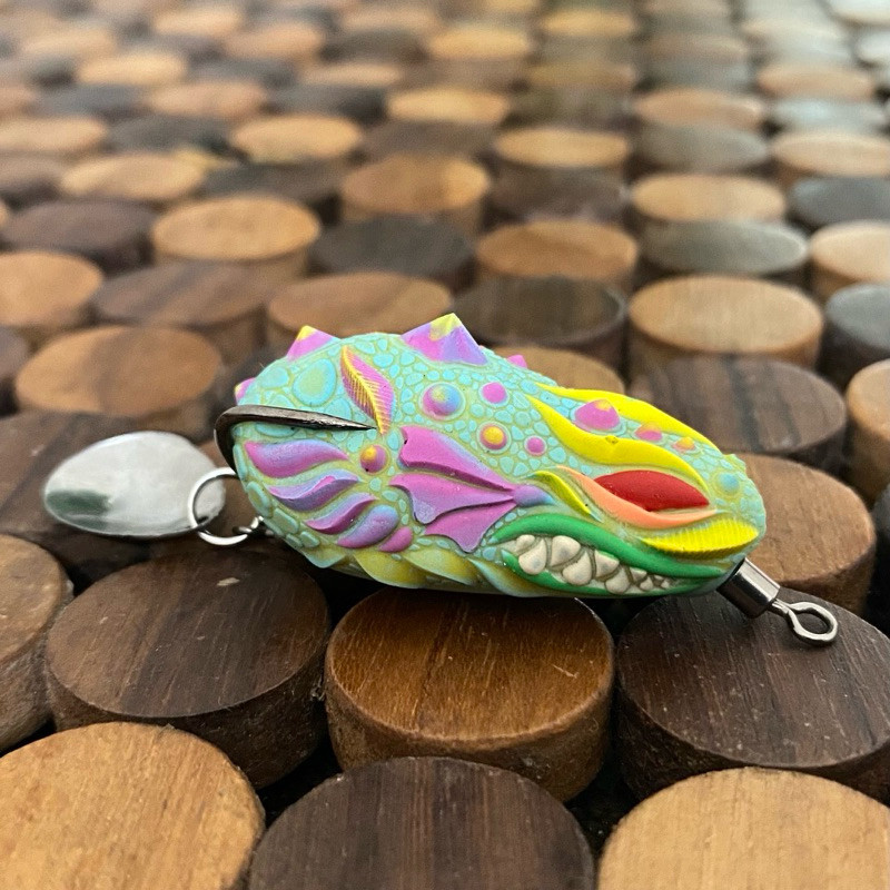 SOFT FROG Dragon Thailand 3D(3 dimensi) Lure 3,5cm Casting Gabus, Toman