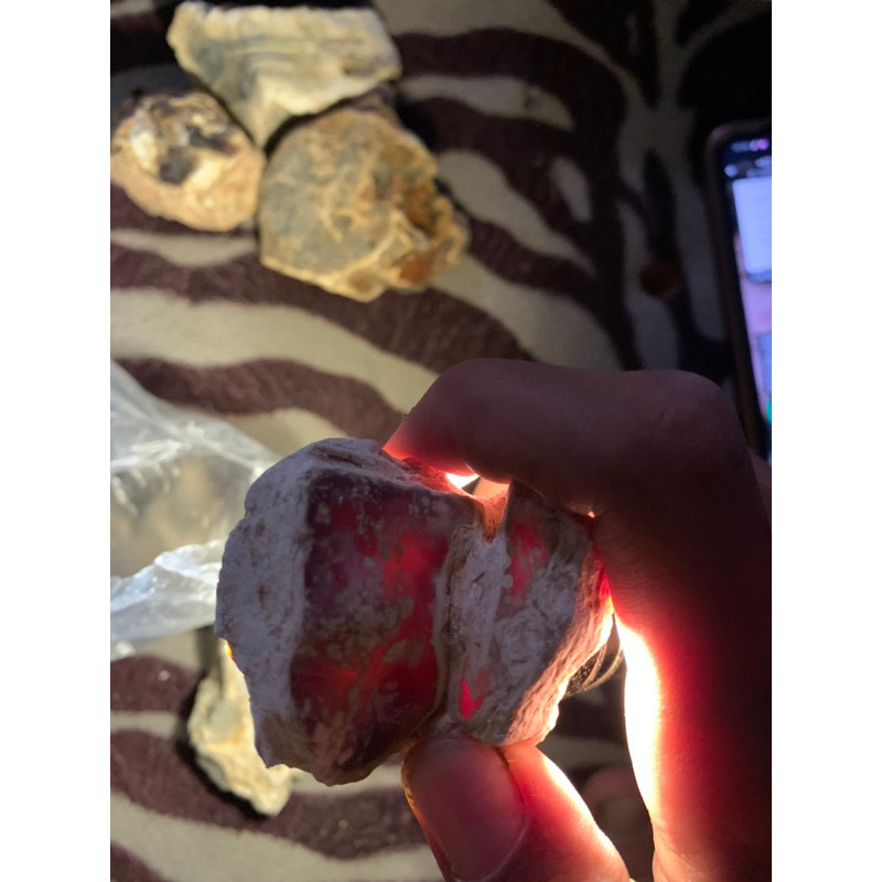 GENAOLSHOP Batu Akik Red Raflesia Bengkulu Naturals