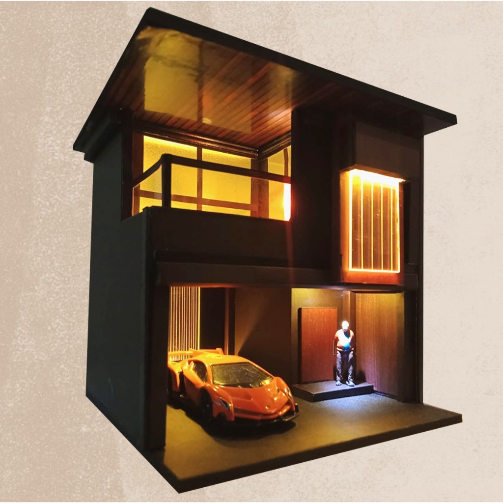 TERBARU Diorama N5 miniatur bangunan rumah skala 64 hotwheels miniscale