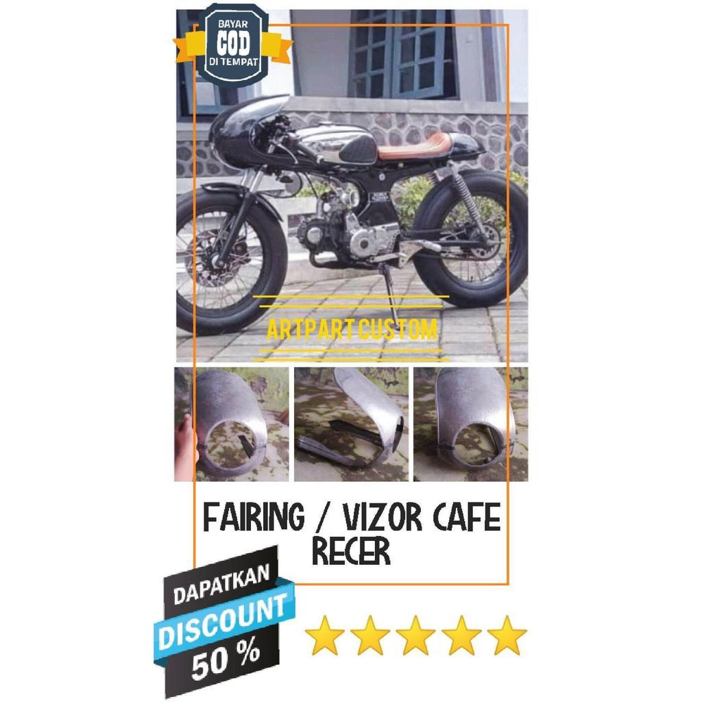 [GM] w175 Fairing Vizor Topi lampu cafe race motor custom