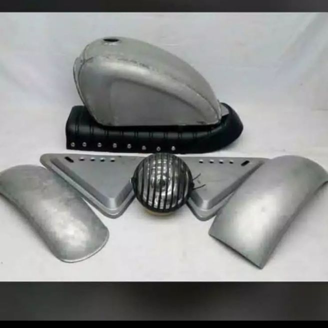 [GM] paket Tangki japstyle dan lampu MOTOR CUSTOM Tangki motor Paket Tangki Motor