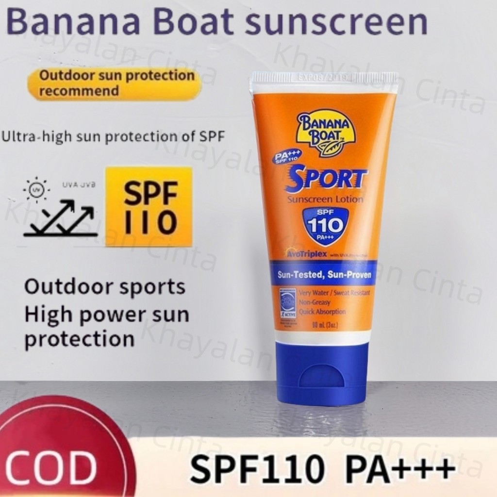 Original -- Banana Boat Sport Ultra Sunscreen SPF 110 PA+++90ml Sunblock Banana Boat Sport Sunscreen