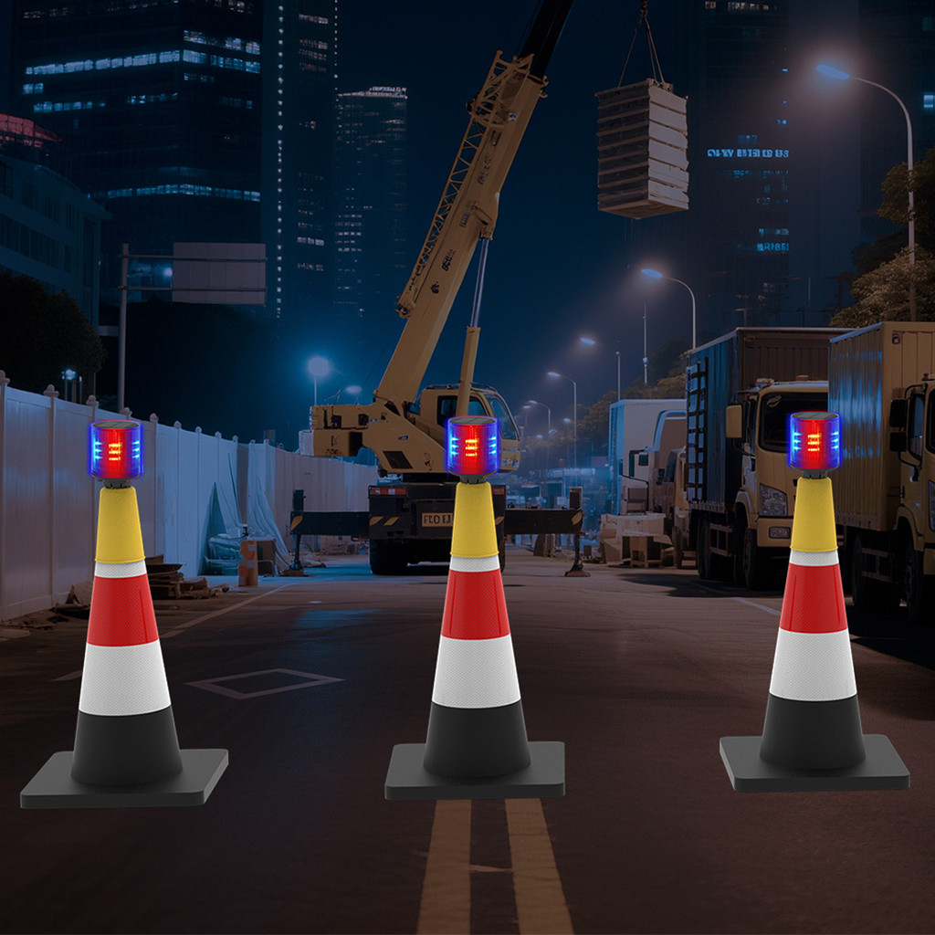 Solar LED Emergency Light Waterproof Solar Traffic Tower Crane ning Light Traffic Alarm Light for Co