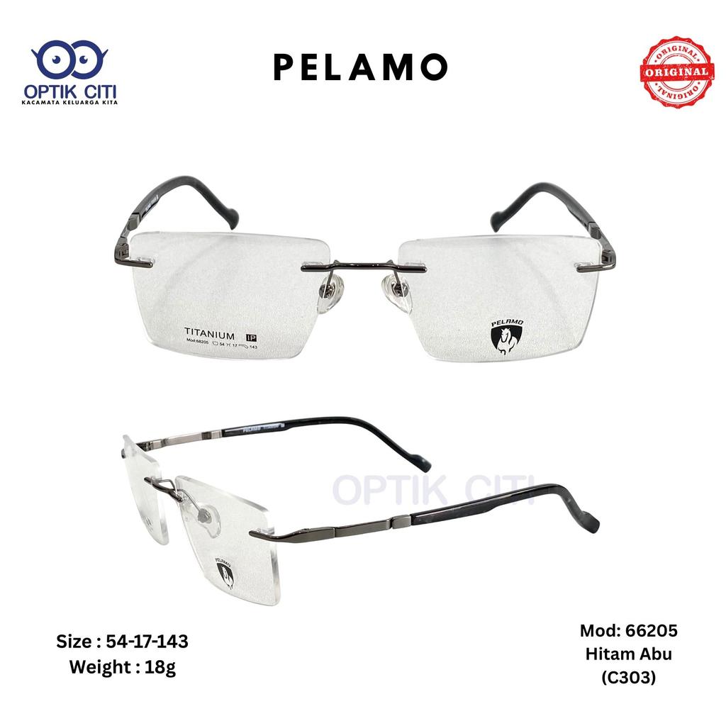 Frame Kacamata Rimless Bor Titanium Original Pelamo 68205