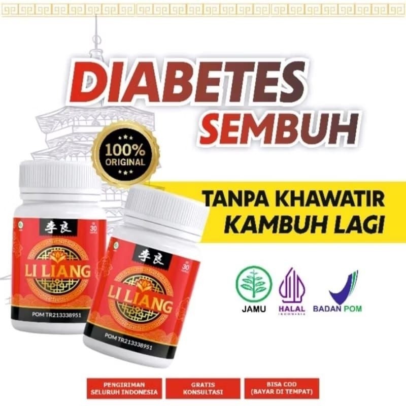 Obat Li Liang Obat Herbal Cina Atasi Diabetes, Gula Darah, Kencing Manis BPOM