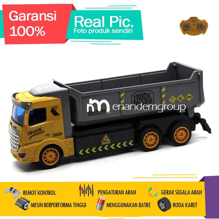 Mainan Mobil Remot Kontrol RC Dump Truk Driver Ban 6 4CH Driver - Batre Biasa by Allshopibamz