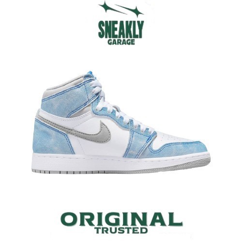 Sepatu Nike Air Jordan 1 Retro High OG Hyper Royal Smoke Grey  Sneakers Unisex