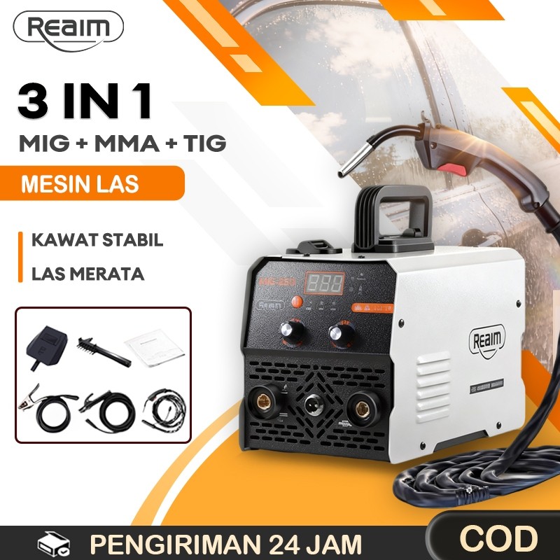 Reaim Mesin Las Solder Listrik  Mesin Las Welding Mig Listrik Inverter Mesin Las MIG400 REAIM