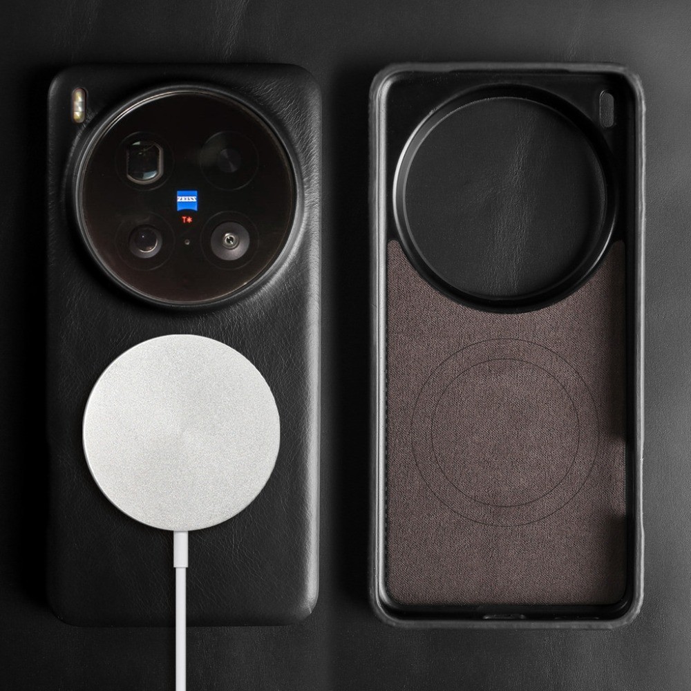 Magnetic Calfskin Oil Wax Pattern Kulit Kasus untuk VIVO X300 Pro X200 Pro Mini X200S Ultra X100S X1