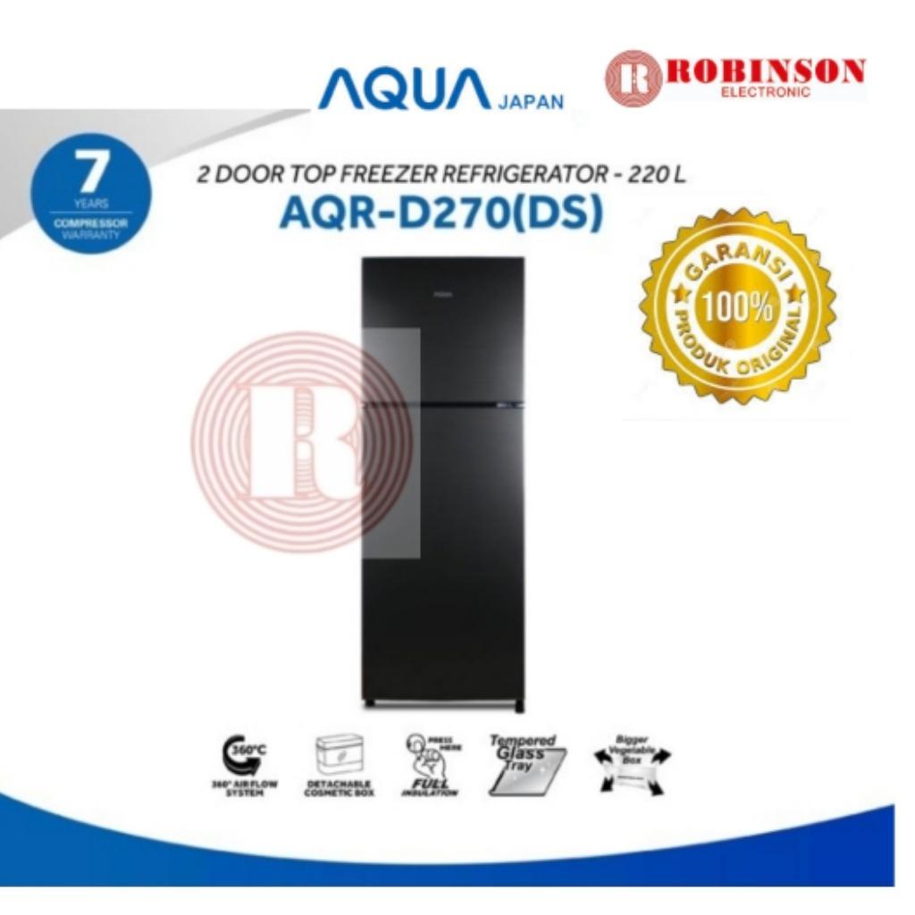 KULKAS 2 PINTU AQUA AQR-D270DS (MEDAN)