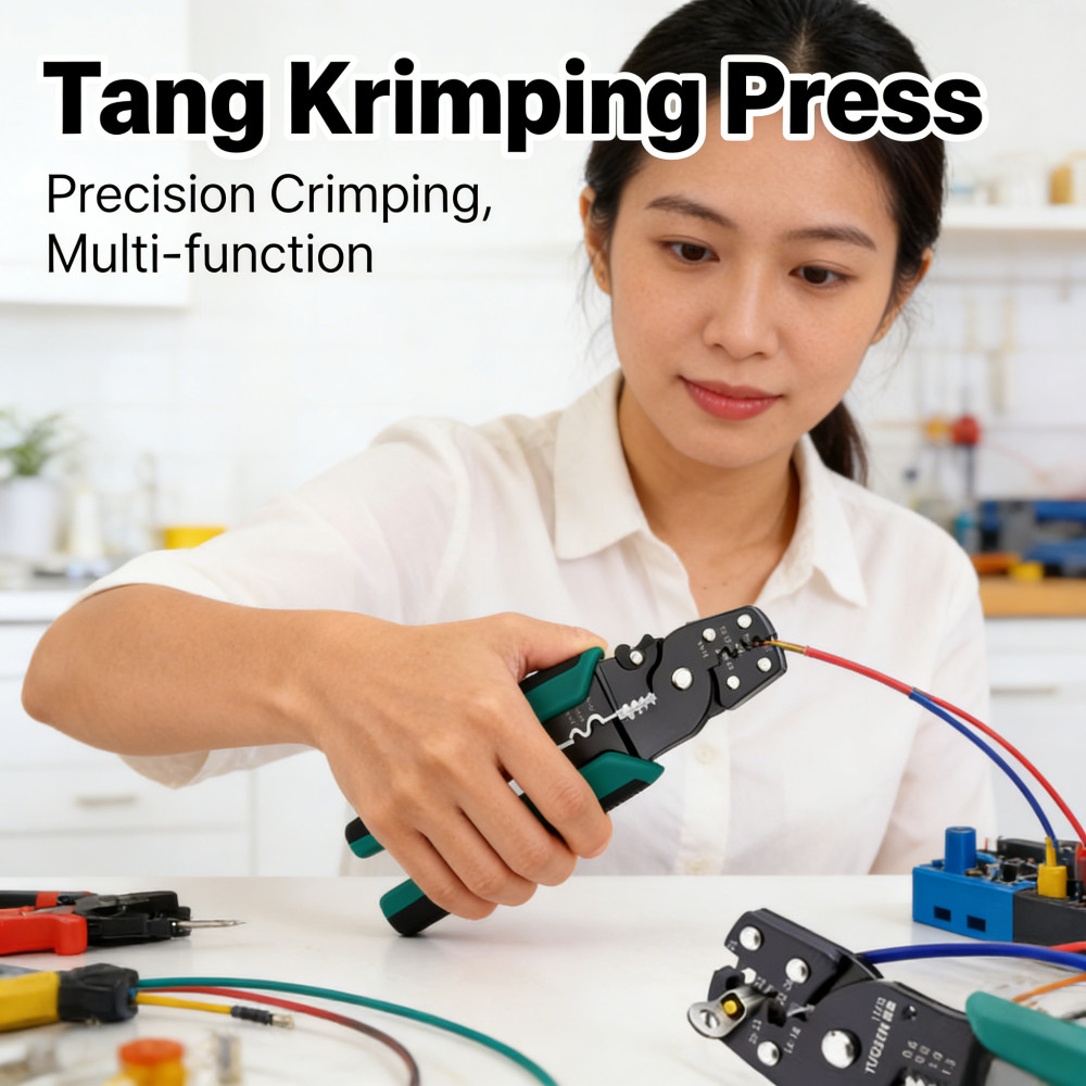 Kabel Multifungsi Tang Kupas Kabel Skun Tang Press Tang Potong /Tang Krimping Press Skun Kabel Kombi