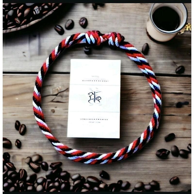 Gelang Tridatu Khas Bali 1mm Merah Putih dan Hitam//Gelang Khas Bali