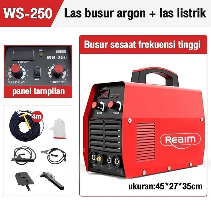 Mesin Las Argon TIG 250 Las Argon Tig 250 Reaim Tig Ws-250 Mesin Las Inverter Argon Spot Welding Lis
