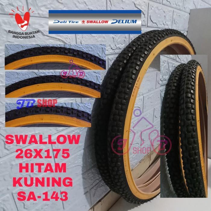 BAN LUAR SEPEDA 26 X 175 1.75 SWALLOW DELI TIRE 26X1.75 26X175 SOFT SEPEDA MTB MINI MINION CITY BIKE