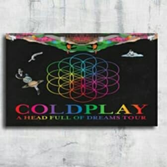 Poster Coldplay Tour Big Salle 