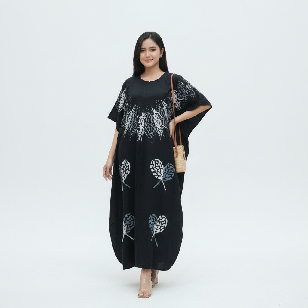 Daster Batik Twill Rayon Smaitex Model Kelelawar Terbaru 2026 Busui Friendly Resleting