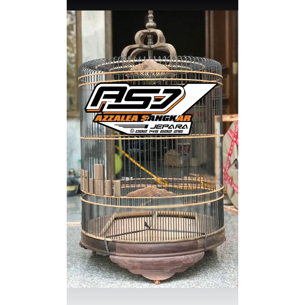 Sangkar murai bahan kayu sono mentahan