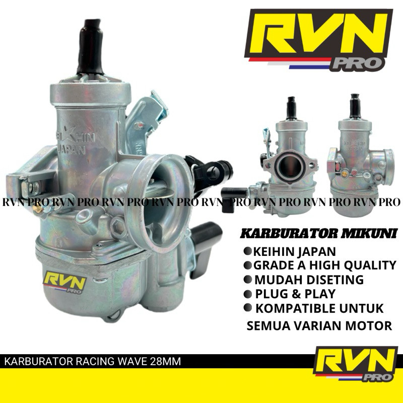 KARBU KARBURATOR  WAVE RACING 24 28 MM KARISMA SUPRA X 125 LAGENDA ASTREA PRIMA HONDA WIN C70 COCOK 
