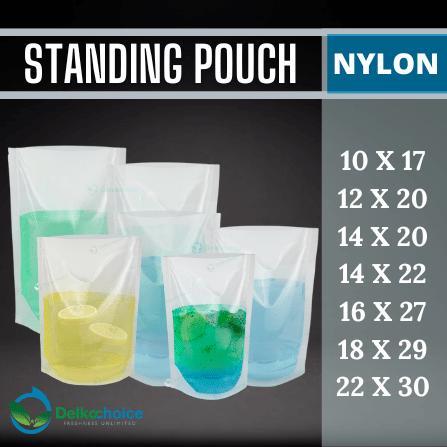 STANDING POUCH NYLON - PLASTIK KEMASAN CAIRAN - 10CM x 17CM, NYLON