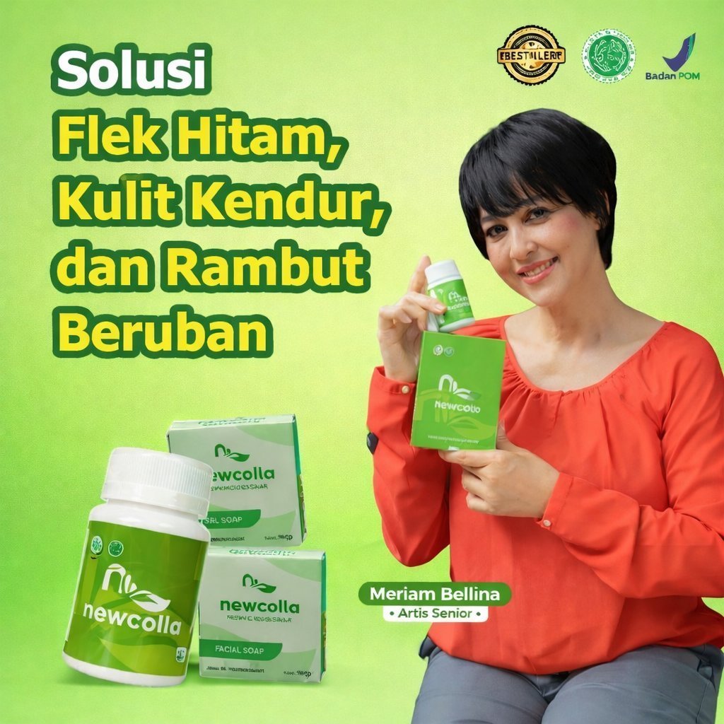 Newcolla pemutih flek wajah kusam pemutih badan alami ampuh original bpom - Newcolla kapsul pemutih 