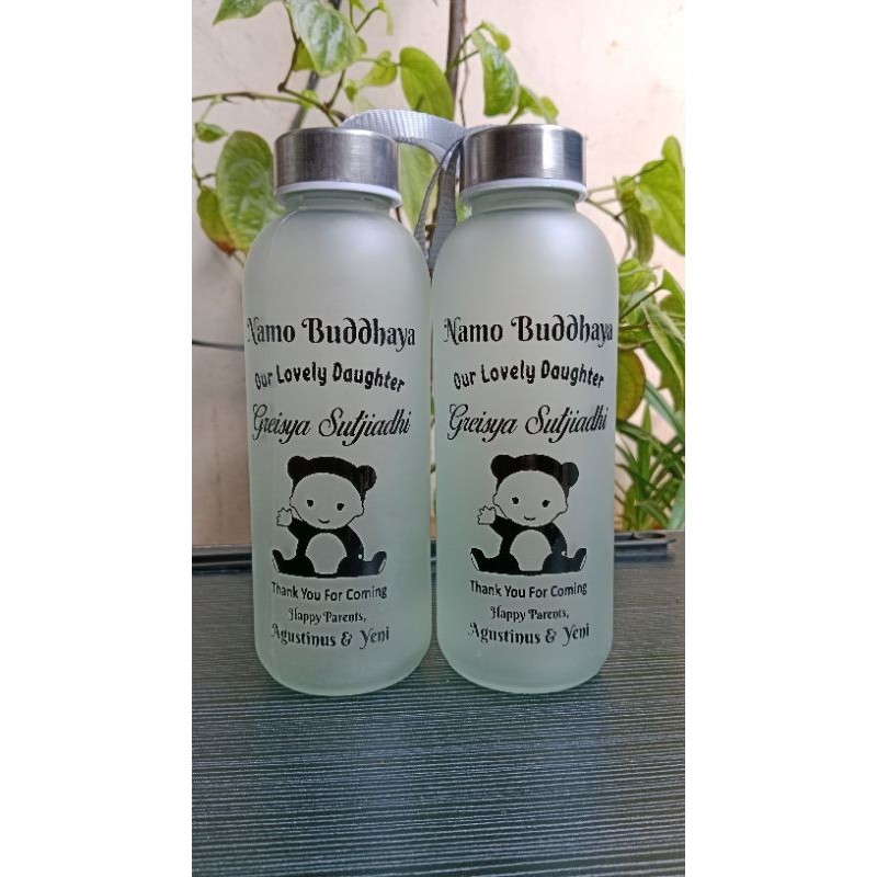 Souvenir botol minum + sablon custom