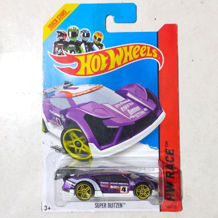 Mainan Hot Wheels Super Blitzen ungu 2014 HW Race