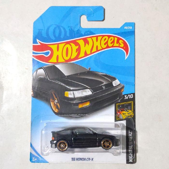 Mainan Hot Wheels 88 Honda CRX Honda CR X hitam 2019 Nightburnerz