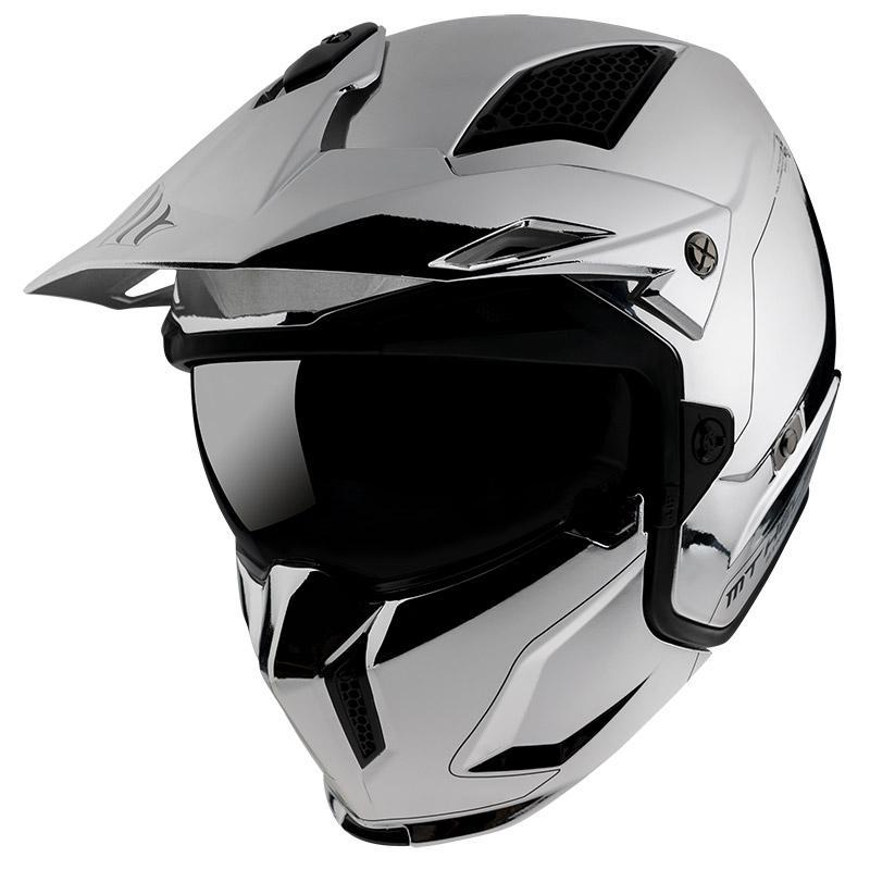 Helm Motor Full Face - MT Helmets Streetfighter SV Silver Original