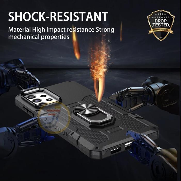 Casing Untuk Samsung A52 | Samsung A52s 5G Ring Armor Robot Case Kickstand Hybrid/Ring Holder TPU Ha