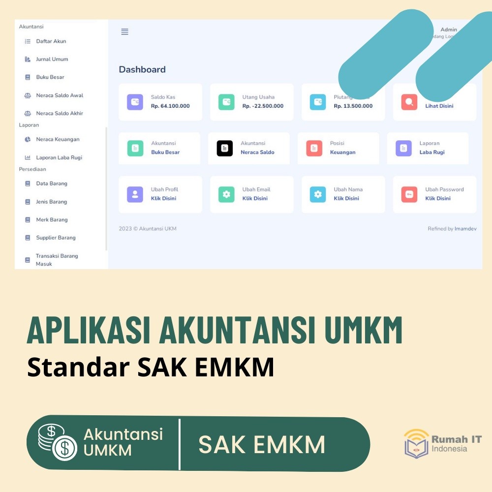 Aplikasi Akuntansi UMKM Berbasis Web SAK EMKM