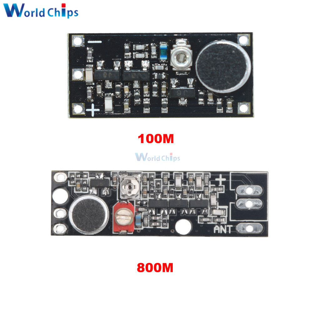 FM Transmitter Wireless Microphone Surveillance Frequency Board Module For Arduino Adjustable Capaci