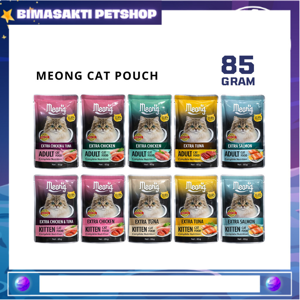 Meong Pouch 85gr Makanan Kucing Basah