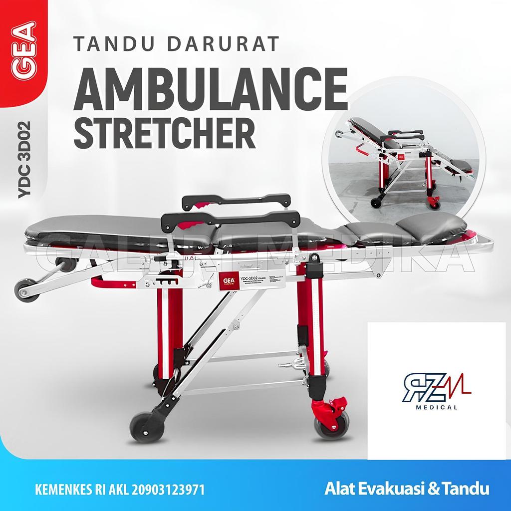 tandu gea ydc 3D02 deluxe emergency stretcher / tandu ambulan darurat