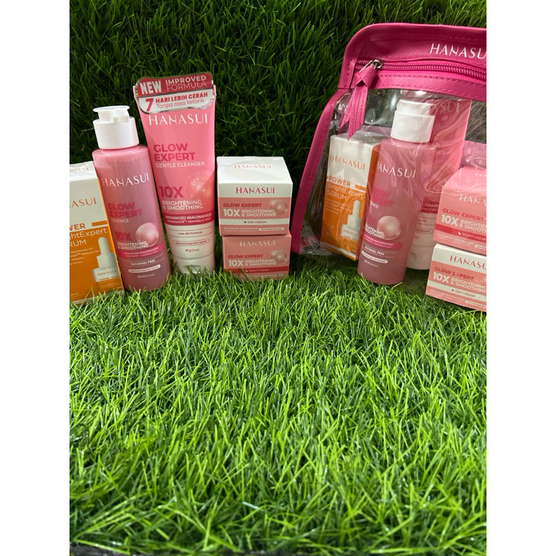 Paket Hanasui Flawless Glow + serum | paket Hanasui Acne + serum