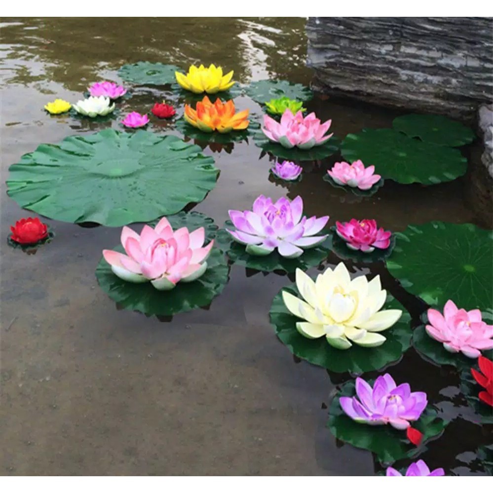 Berojaya- Hiasan Dekorasi Kolam Bunga Teratai Artificial