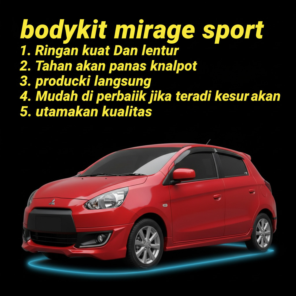 bodykit Mitsubishi Mirage bodikit mirage bodikit 2012 2013 2014 2015 2016