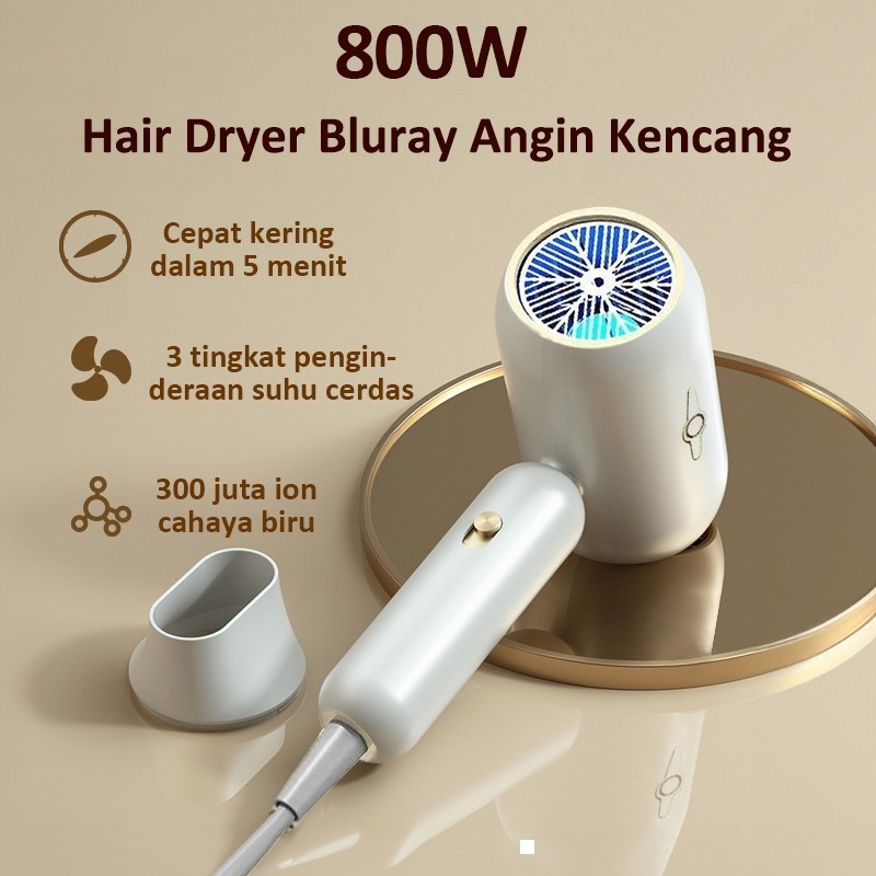 2026 KYB Hair Dryer with Negative Ion Portable Low-Watt Hair Protection Quick Drying