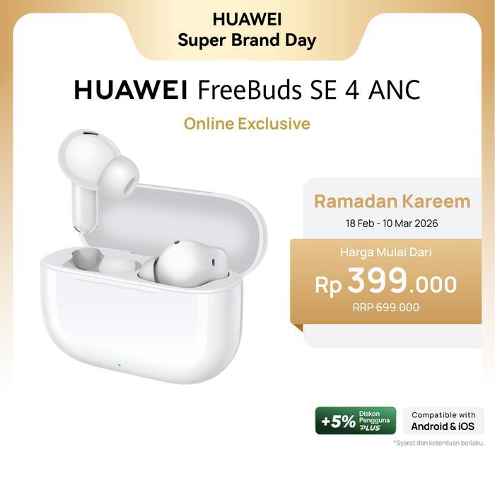(Acome Audio) HUAWEI FreeBuds SE 4 ANC TWS l Up to 50dB l 10mm Dynamic Driver | 50H Long Battery Lif