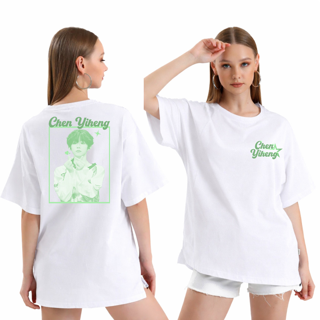 Kaos TF FAMILY VERSI HALFTONE, CHEN YIHENG,CHEN JUNMING,WANG LUJIE,CHEN SIHAN | Desain DTF untuk Pri