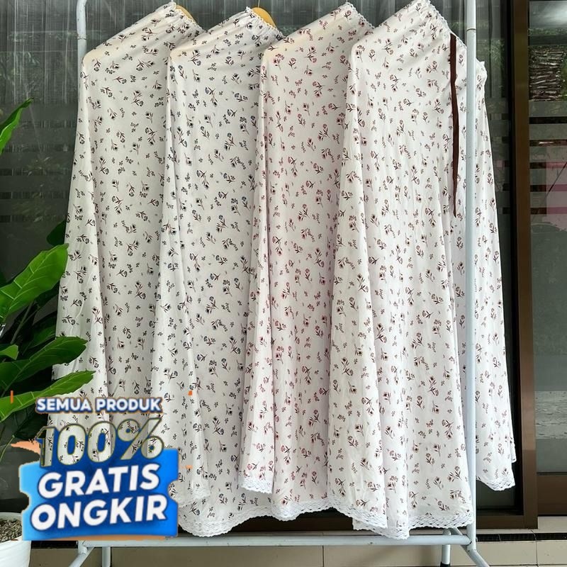 NS - ( Azzura Series ) Mukena Rayon Dewasa Jumbo Free Tas Cantik / Mukena Adem / Mukena Terlaris / M