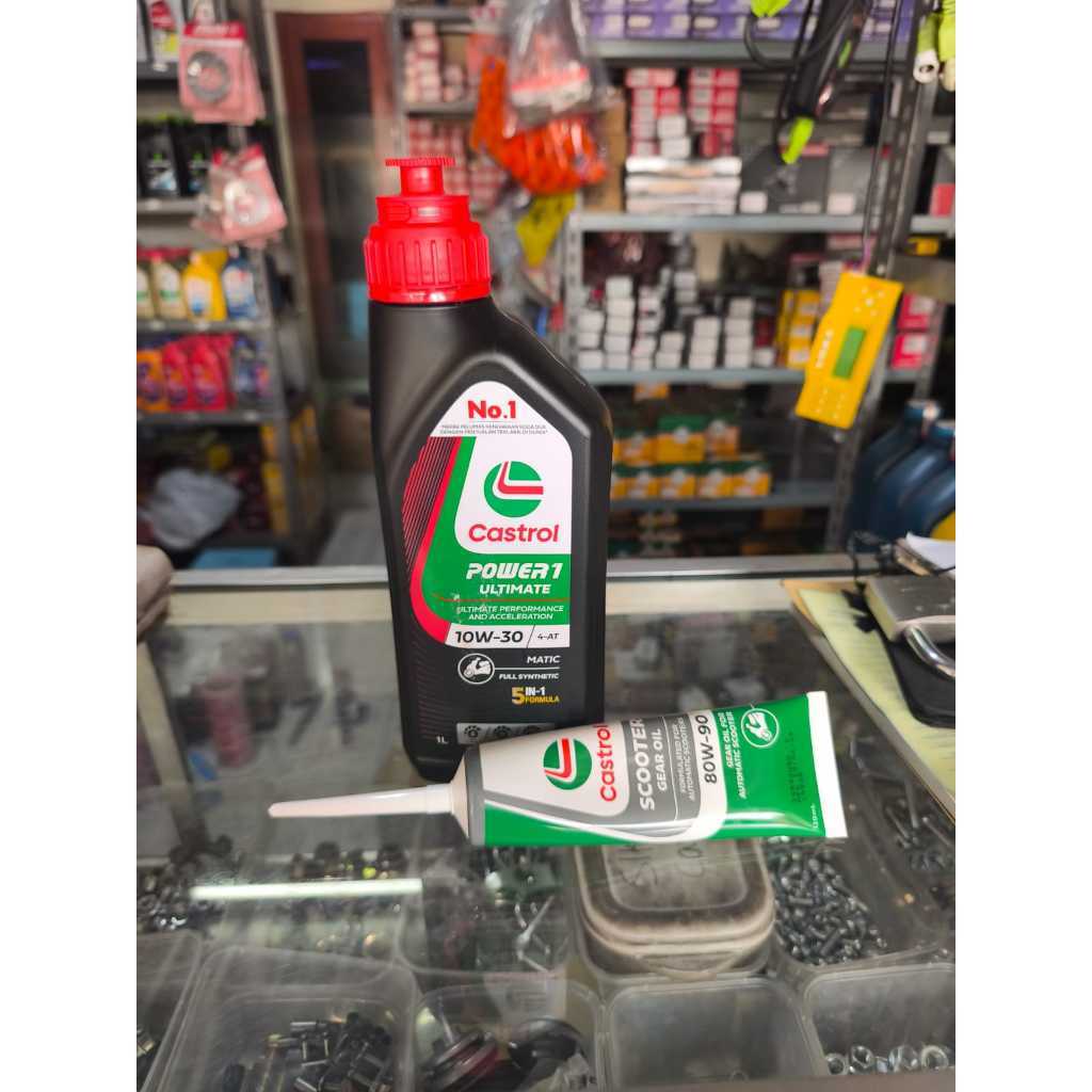 CASTROL POWER1 ULTIMATE 1 LITER 10W-30 + CASTROL GEAR OIL
