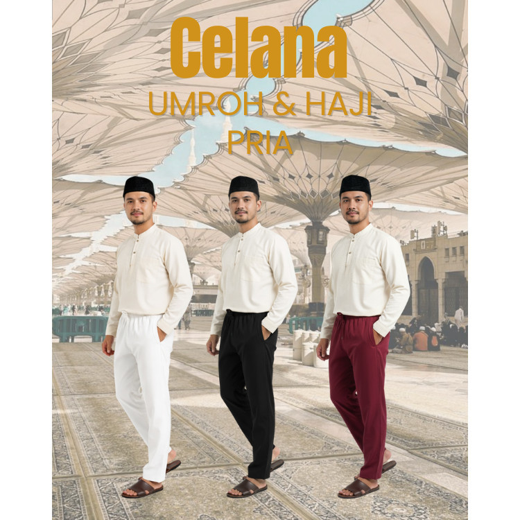 Sirwal Pria Sirwal Formal Dewasa Celana Umroh Celana Pria
